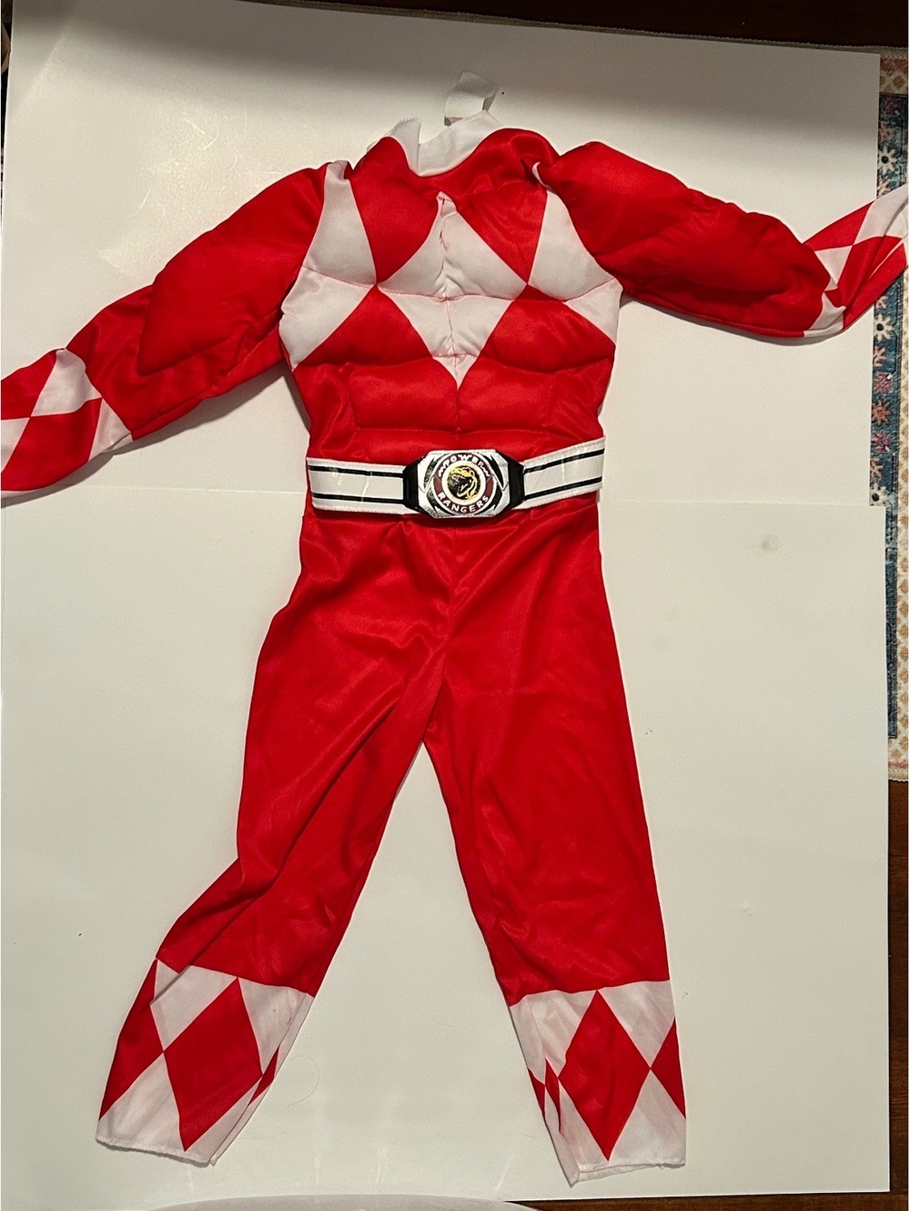 Power Rangers red costume outfit size M 3T/4T
